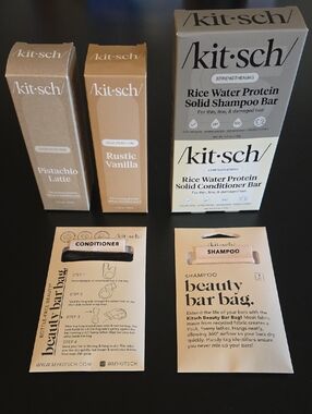 Kitsch Rice Water Protein Shampoo & Conditioner Bars Bundle